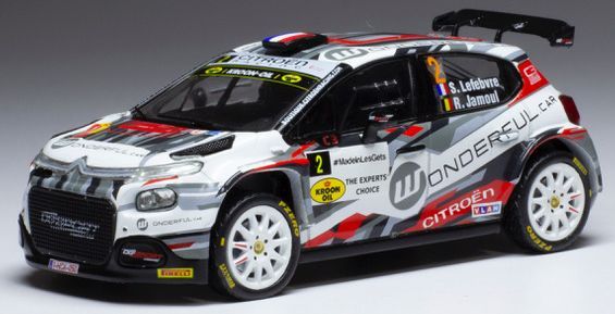 Available To Order – Citroen C3 Rally #2 Rallye du Condroz Huy 2021 S.Lefebvre/R.Jamoul 1:43 IXO Model (IXO RAM817)
