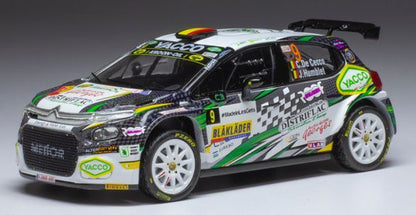 Available To Order – Citroen C3 Rally2 #9 Rallye du Condroz Huy 2021 C. De Cecco/J.Humblet 1:43 IXO Model (IXO RAM818)