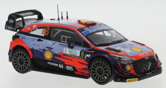 Available To Order – Hyundai i20 Coupe WRC #6 Hyundai Motorsport N WRC Monza D.Sordo/C.Carrera 1:43 IXO Model (IXO RAM824)