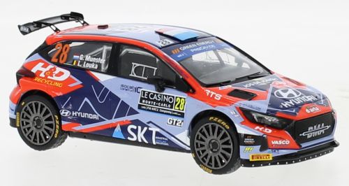 Available To Order – Hyundai i20 N Rally1 #28 WRC Rally Monte Carlo 2022 G.Munster/L.Louka 1:43 IXO Model (IXO RAM836)