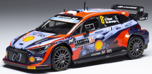 Available To Order – Hyundai i20 N Rally1 #8 WRC Rally Monte Carlo 2022 T.Tanak/M.Jarveoja 1:43 IXO Model (IXO RAM838)