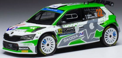 Available To Order – Skoda Fabia Rally2 EVO #22 WRC Rally Monte Carlo 2022 N.Gryazin/K.Aleksandrov 1:43 IXO Model (IXO RAM840)