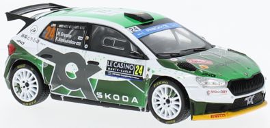Available To Order – Skoda Fabia #24 WRC2 Rally Monte Carlo 2023 N.Gryazin/K.Aleksandrov 1:43 IXO Model (IXO RAM890)