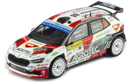 Available To Order – Skoda Fabia Rally2 #18 Barum Rally 2023 Kopecky/Hlousek 1:43 IXO Model (IXO RAM907)