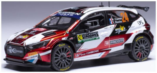 Available To Order – Hyundai i20 N Rally2 #24 WRC Rallye Monte Carlo 2024 N.Ciamin/Y.Roche 1:43 IXO Model (IXO RAM919)