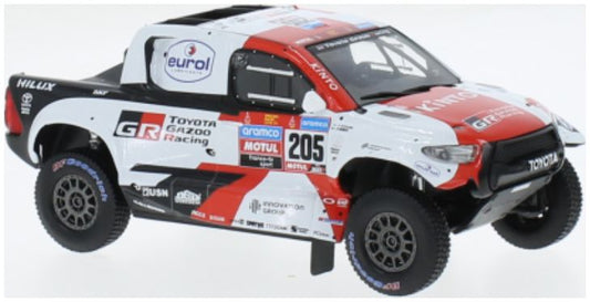 Available To Order – Toyota GR DKR Hilux T1 #205 Rally Dakar de Villiers/D.Murphy 1:43 IXO Model (IXO RAM928A)