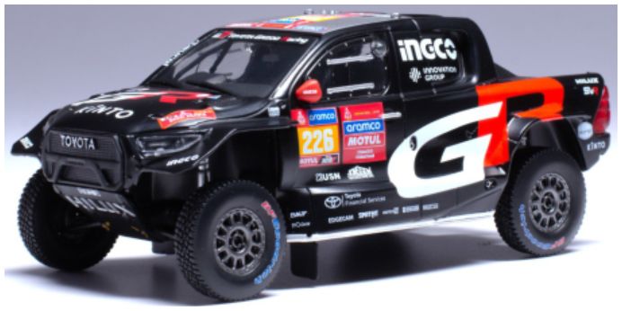 Available To Order – Toyota GR DKR Hilux Evo T1U 2024 #226 Rally Dakar S.Variawa/F. Cazalet 1:43 IXO Model (IXO RAM929)