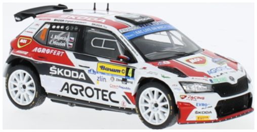 Available To Order – Skoda Fabia Rally2 EVO #4 Barum Rally Zlin J.Kopecky/J.Hlousek 1:43 IXO Model (IXO RAM936)