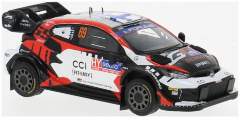 Available To Order – Toyota GR Yaris Rally1 Hybrid Rally WM Rally Finland 2024 #69 Rovanpera/Halttun 1:43 IXO Model (IXO RAM947)
