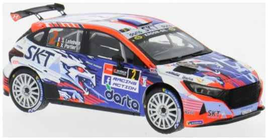 Available To Order – Hyundai i20 N Rally 2 Rally WM Rally Ypres 2024 #2 S.Lefebvre/X.Portier 1:43 IXO Model (IXO RAM948)