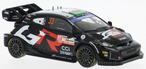 Available To Order – Toyota GR Yaris RALLY1 Hybrid #33 Evans Martin 2024 Rally Japan Winner WRC1 1:43 IXO Model (IXO RAM965)
