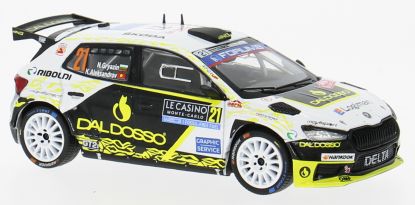 Available To Order – Skoda Fabia RS Rally2 WRC Rally Monte Carlo 2025 #21 N.Gryazin/K.Aleksandrov 1:43 IXO Model (IXO RAM977)