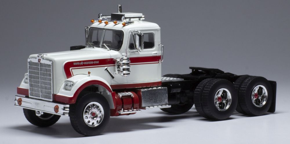 Available To Order – White Western Star 4864 White/Red 1970 1:43 IXO Model (IXO TR107)