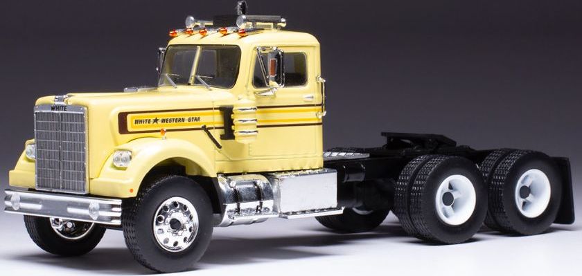 Available To Order – White Western Star 4864 Yellow 1970 1:43 IXO Model (IXO TR161)