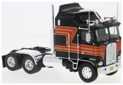 Available To Order – Kenworth K 100 Aerodyne Black/Red 1976 1:43 IXO Model (IXO TR229)