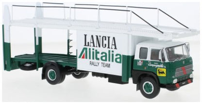 Available To Order – Fiat 673 Racing Transporter Green/White Lancia Alitalia Racing Team 1976 1:43 IXO Model (IXO TRU038)