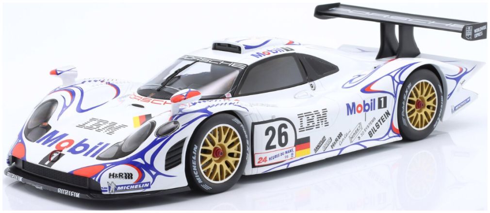 Available To Order – Porsche 911 GT1 #26 Winner 24h Le Mans 1998 McNish/Aiello/Ortelli 1:12 IXO Model (IXO W1200201)