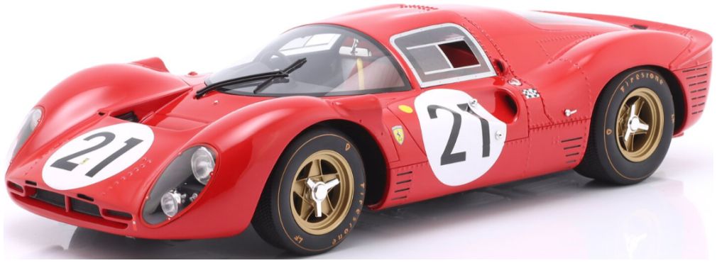 Available To Order – Ferrari 330 P4 #21 2nd 24h Le Mans 1967 Scarfiotti/Parkes 1:12 IXO Model (IXO W1201401)