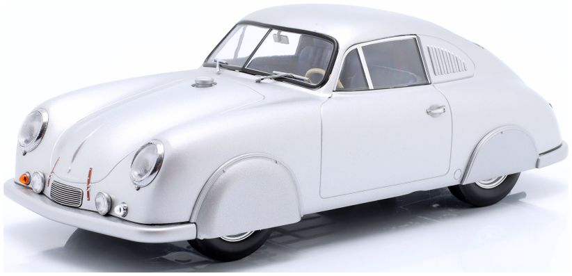 Available To Order – Porsche 356 SL Plain Body Version 1951 Silver (Closed Wheels) 1:18 IXO Model (IXO W18009003)