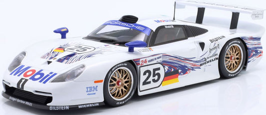 Available To Order – Porsche 911 GT1 #25 24h Le Mans 1997 Stuck/Boutsen/Wollek 1:18 IXO Model (IXO W18012001)