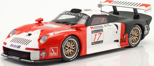 Available To Order – Porsche 911 GT1 #17 8th FIA GT Championship Nurburgring 1997 1:18 IXO Model (IXO W18013004)