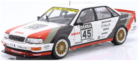 Available To Order – Audi V8 Quattro #45 DTM Champion 1991 Frank Biela **Collectors box** 1:18 IXO Model (IXO W1801508C)