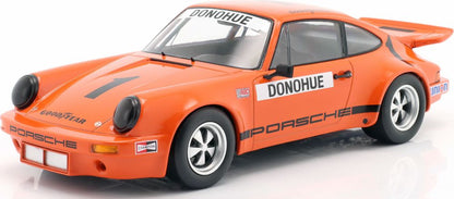 Available To Order – Porsche 911 Carrera 3.0 RSR Orange #1 Mark Donohue IROC Champion 1975 1:18 IXO Model (IXO W18016001)