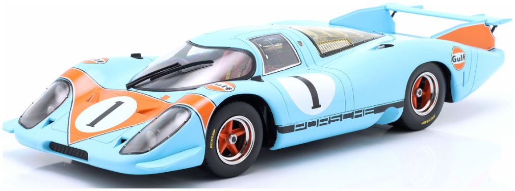 Available To Order – Porsche 917 LH Gulf #1 Presse Version 1969 1:18 IXO Model (IXO W18019006)