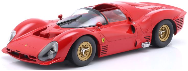 Available To Order – Ferrari 330 P3 Spider Plain Body Version Red 1966 1:18 IXO Model (IXO W18021002)