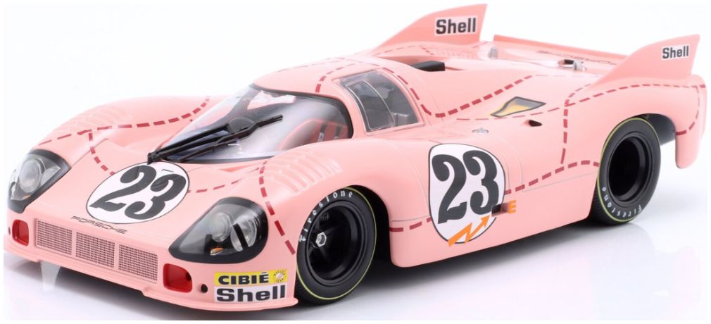 Available To Order – Porsche 917/20 Pink Pig #23 1st Practice 24h Le Mans 1971 Kauhsen/Joest 1:18 IXO Model (IXO W18032002)