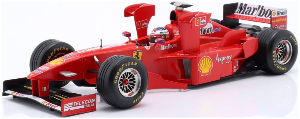 Available To Order – Ferrari F300 Tower Wings F1 1998 Imola GP M. Schumacher 1:18 IXO Model (IXO W18033002)