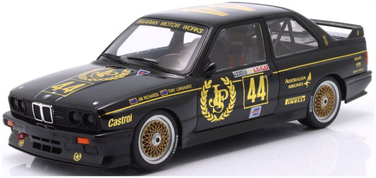 Available To Order – BMW M3 #44 Winner Div 2 1000km Bathurst 1987 JPS Team BMW Richards/Longhurst 1:18 IXO Model (IXO W18038004)