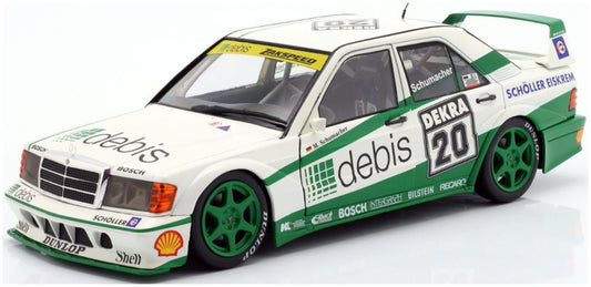 Available To Order – Mercedes Benz 190E 2.5-16 Evo II #20 DTM91 Michael Schumacher Race Norisring -Col Box 1:18 IXO Model (IXO W18041002C)