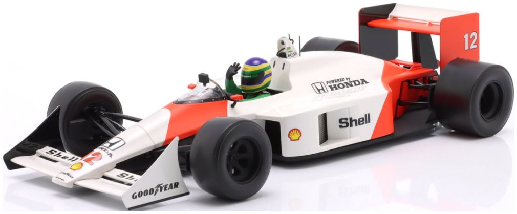 Available To Order – McLaren MP4/4 #12 Demo Run Interlagos F1 2019 Bruno Senna 1:18 IXO Model (IXO W18056003)