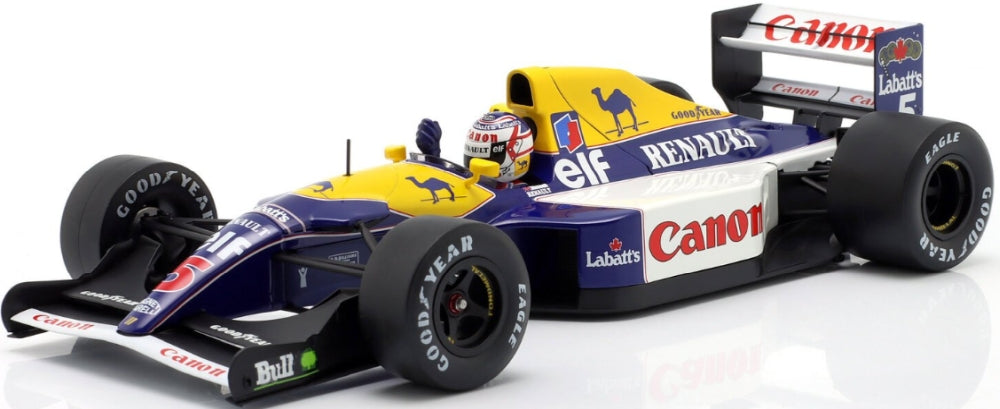 Williams FW14 #5 Nigel Mansell Winner British GP F1 1991 1:18 IXO Model