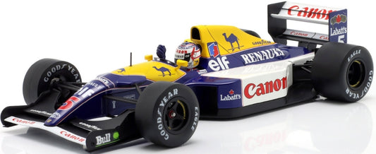 Williams FW14 #5 Nigel Mansell Winner British GP F1 1991 1:18 IXO Model
