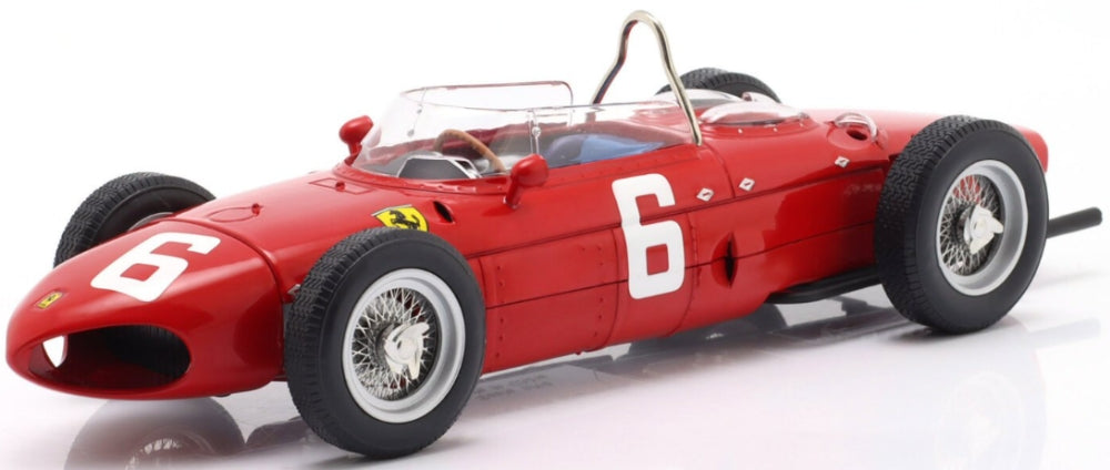 Ferrari 156 Sharknose #6 Richie Ginther 3rd Belgian GP F1 1961 1:18 IXO Model