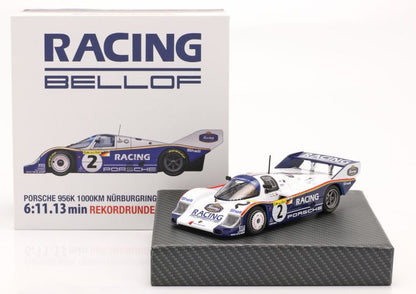 Available To Order – Porsche 956K #2 Nordschleife Record 6.11,13 min 1000km 1983 Bellof/Bell BOX 1:43 IXO Model (IXO W83430002)