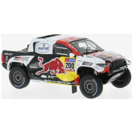 PRE ORDER STOCKS DUE DECEMBER 2025 / JANUARY 2026 1:43 IXO IXRAM986 TOYOTA GR DKR HILUX EVO T1 RALLY DAKAR 2023 NO.200 N.AL-ATTIYAH/M.BAUMEL