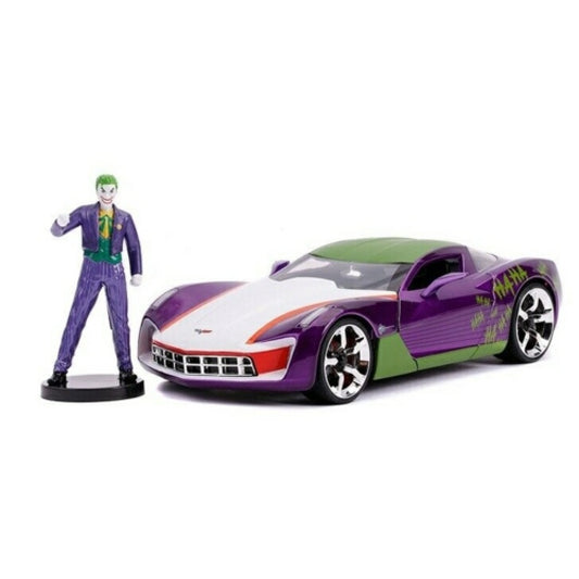 Available to Order – 2009 Chevy Corvette Stingray DC Comics with Joker Figure 1:24 Jada (JAD31199)