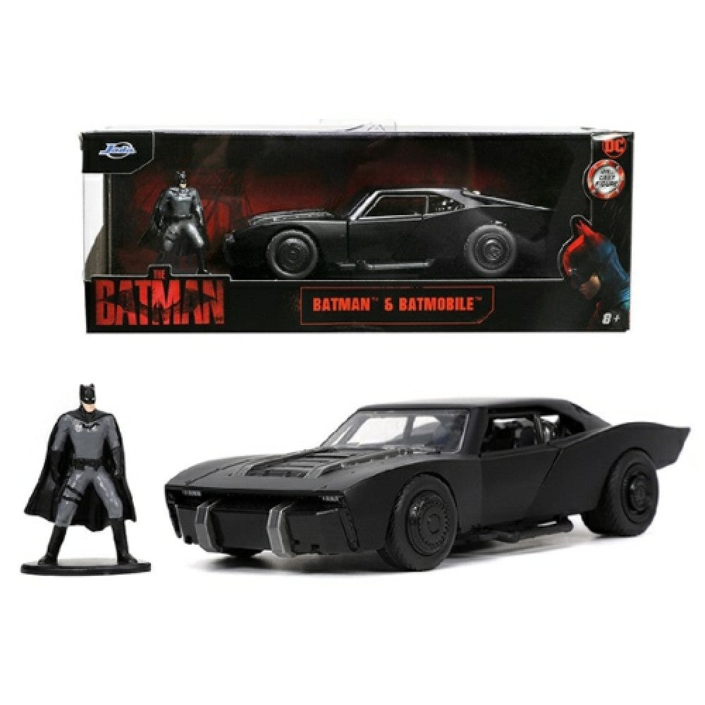 THIS ITEM IS AVAILABLE TO ORDER - 1:32 JADA JAD32042 THE BATMAN BATMOBILE WITH DIECAST FIGURE