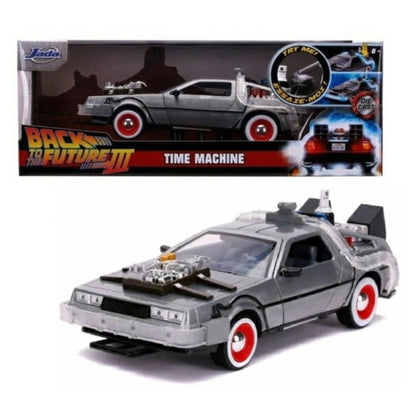 Available to Order – Back to the Future Iii Time Machine Delorean with Working Lights 1:24 Jada Model (JAD32166)