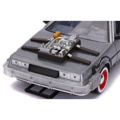 Available to Order – Back to the Future Iii Time Machine Delorean with Working Lights 1:24 Jada Model (JAD32166)