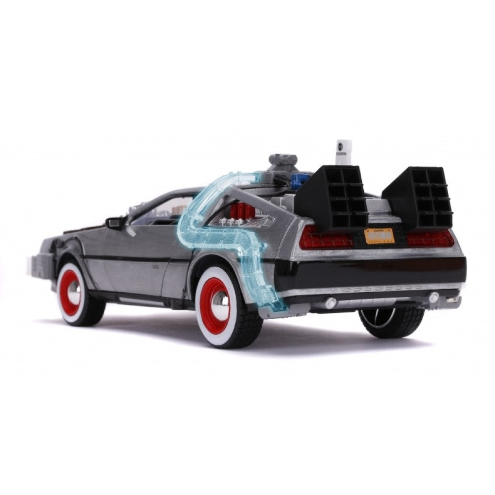Available to Order – Back to the Future Iii Time Machine Delorean with Working Lights 1:24 Jada Model (JAD32166)