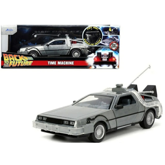 Available To Order – Back to the Future Delorean Time Machine with Pole 1:24 Model (JAD32911)