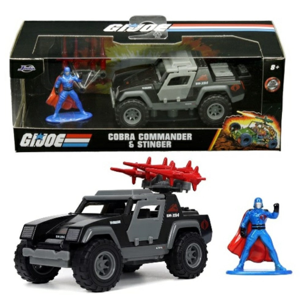 THIS ITEM IS AVAILABLE TO ORDER - 1:32 JADA JAD33085 JOE STINGER W/COBRA COMMANDER GI JOE