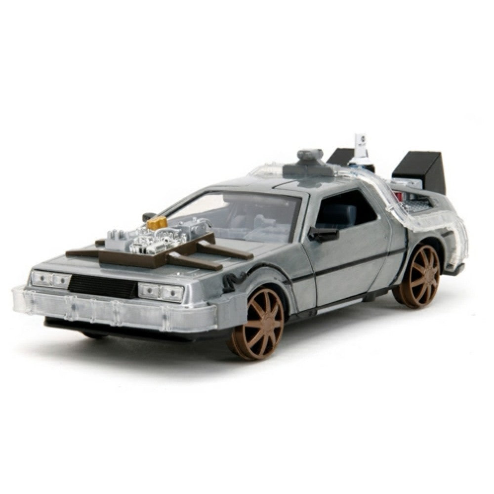 Available to Order – Bttf Part Iii - Time Machine W/light (rail Wheel) 1:24 Jada Model (JAD34996)