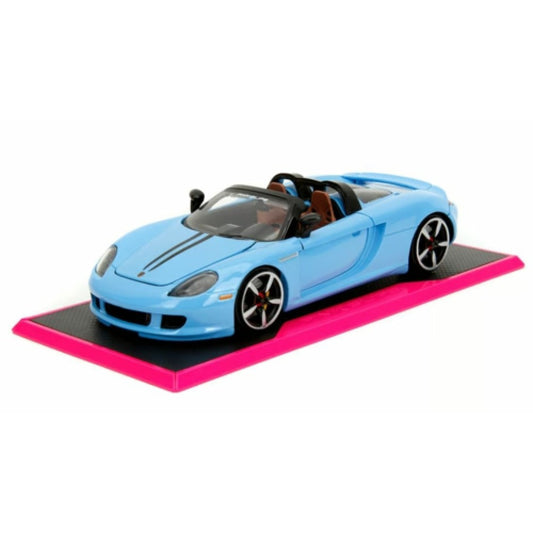 Available to Order – Pink Slips 2005 Porsche Carrera Gt - Glossy Blue 1:24 Jada Model (JAD35066)