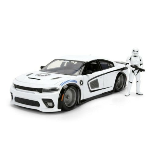 Available to Order – Hollywood Rides - Star Wars 2015 Dodge Challenger Hellcat W/stormtrooper 1:24 Jada Model (JAD36478)
