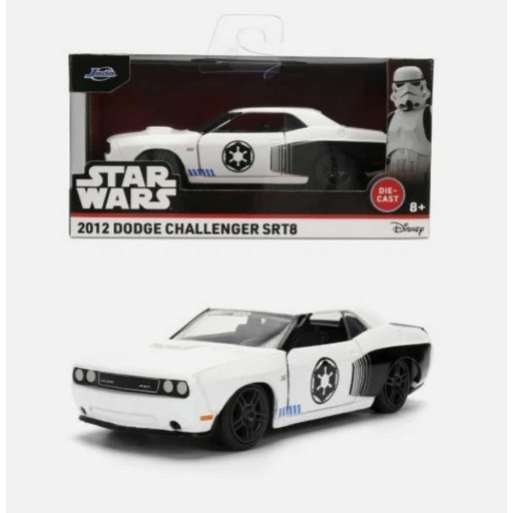 Available to Order – Hollywood Rides - Star Wars 2012 Dodge Challenger (storm Trooper Theme) 1:32 Jada Model (JAD36915)